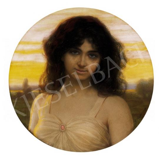 Ismeretlen festő G. Caldana jelzéssel, 1920 k - Fiatal lány | 23. Aukció aukció / 153 tétel