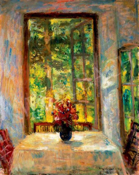  Iványi Grünwald, Béla - Sunlit Verandah with a Bunch of Garden Flowers | 29th Auction auction / 33 Lot