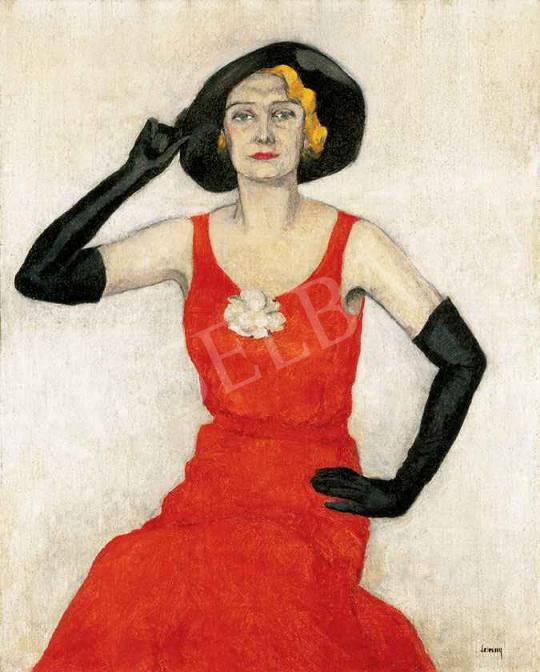 Szivessyné Aczél, Boriska - Lady in a Hat, 1920s | 29th Auction auction / 44 Lot