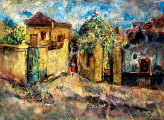  Diener-Dénes, Rudolf - Szentendre Street Scene with Blooming Trees, 1938 | 29th Auction auction / 73 Lot