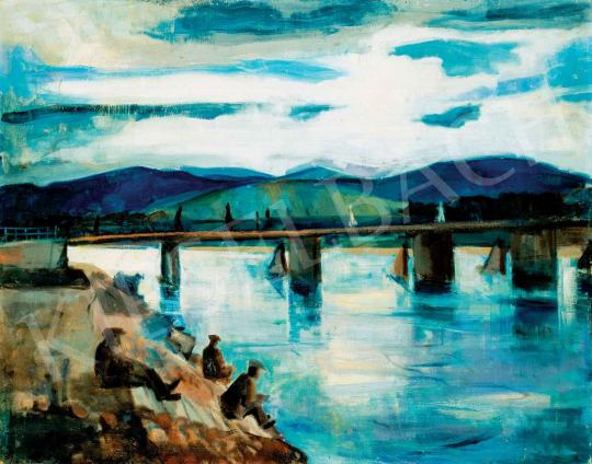  Bernáth, Aurél - Bridge by Pöstyén, 1926 | 29th Auction auction / 76 Lot