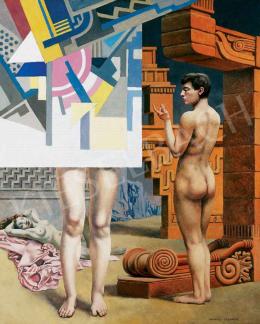 Delorme, Raphael - Composition with Nudes (Figuren in Architektur) 