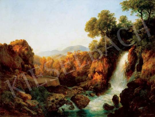 Ifj. Markó Károly - Itáliai táj vízeséssel, 1860 | 29. Aukció aukció / 94 tétel