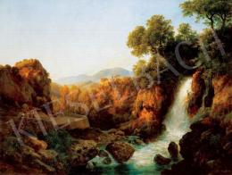 Ifj. Markó, Károly jr. -  Italian Landscape with Waterfall, 1860 