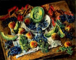  Basch, Andor - Still Life of Fruit with Grapes 