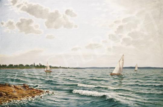 Rubovics, Márk - Sails on the Lake Balaton | 23rd Auction auction / 160 Lot