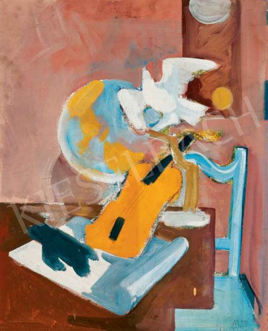 Medveczky, Jenő - Still Life with a Violin (Music), 1945 | 29th Auction auction / 137 Lot