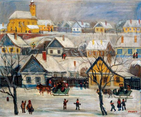  Pólya Tibor - Falu télen | 29. Aukció aukció / 202 tétel