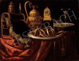 Unknown Italian painter, about 1700 - Still-Life with Wine Flask 