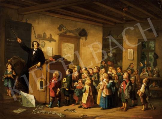  Jakobey, Károly - At School, 1866 | 23rd Auction auction / 181 Lot