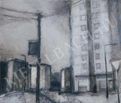 Szüts Miklós - Budaörs, szél festménye