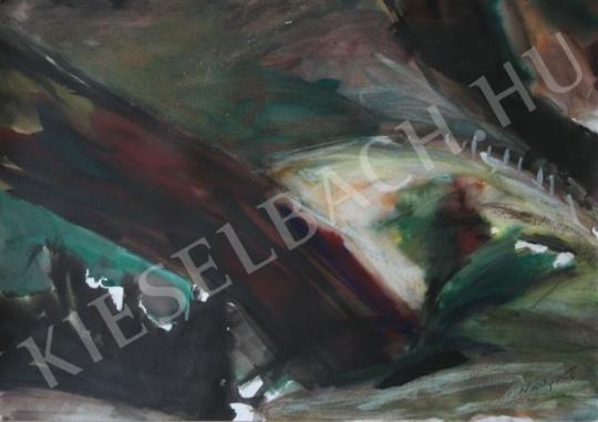 Nádor, Tibor - Hillside after Harvest, 2005 painting