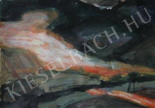 Nádor, Tibor - In the County of Nógrád, Cornfields, 2005 painting