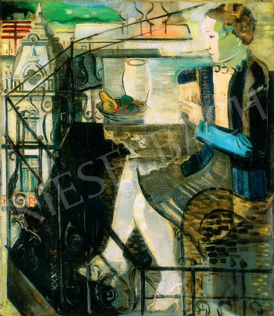 Szűr Szabó, József - Girls on the Terrace of a Downtown Café | 30. Auction auction / 81 Lot
