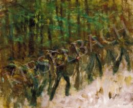  Mednyánszky, László - Soldiers in Winter Forest, 1914-18 