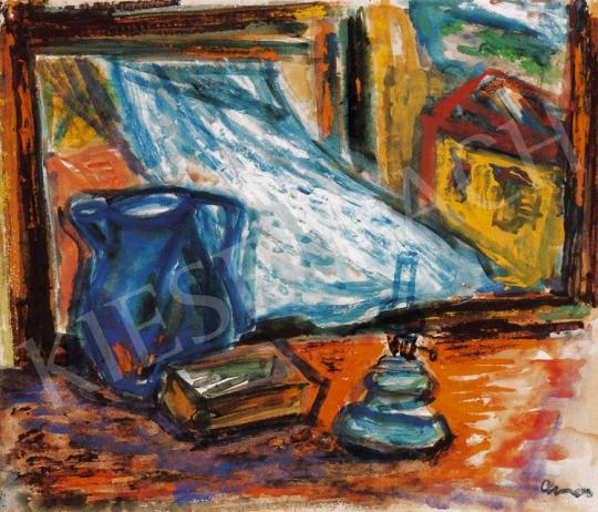  Ámos, Imre - Still Life with a Lamp and a Fluttering Curtain in Szentendre | 20th Auction auction / 19 Lot