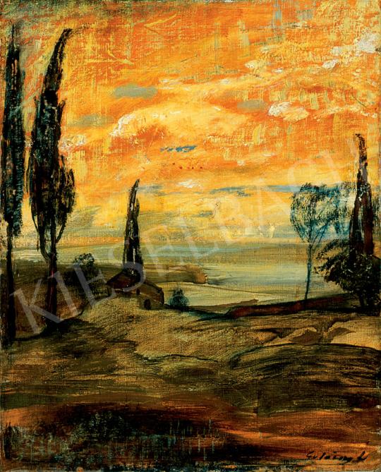  Gulácsy, Lajos - Sunset in Italian Landscape, Late 1900s | 30. Auction auction / 170 Lot