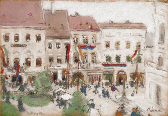 Rippl-Rónai, József - The  Rákóczi - Celebration in Kassa, 1903, July, 26. The 300th Anniversary of the War of Independenc | 20th Auction auction / 22 Lot