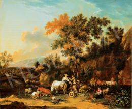 Bent, Johann August (Jan) van der - Scene in Dutch Landscape 