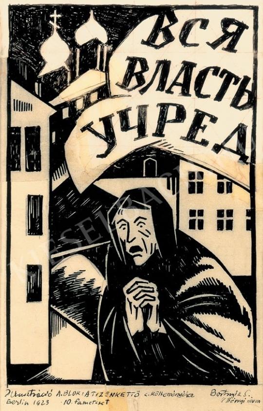  Bortnyik Sándor - Illusztráció A. Blok: A tizenkettő c. költeményéhez 1923,  Berlin festménye