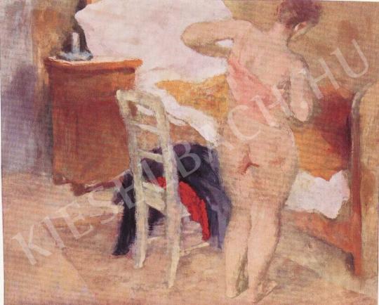  Szőnyi, István - Undressing woman painting