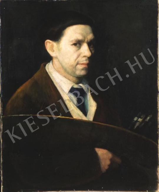  Czigány, Dezső - Self-Portrait painting