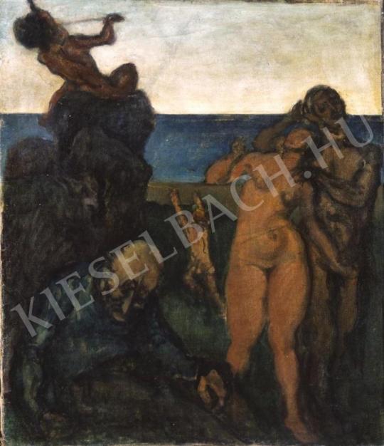Berény, Róbert - Composition with Nudes painting