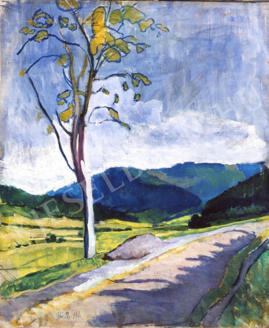 Pór, Bertalan - Landscape, 1908 painting