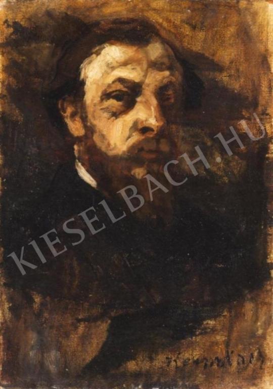  Kernstok, Károly - Male Portrait painting
