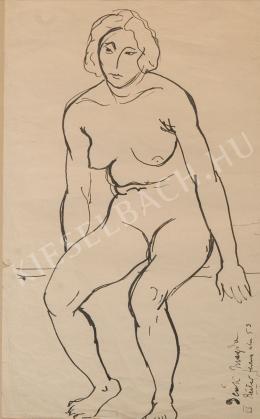  Kernstok, Károly - Sitting Female Nude 