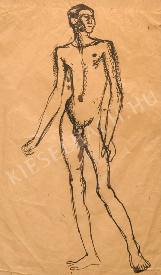  Kernstok, Károly - Male Nude painting
