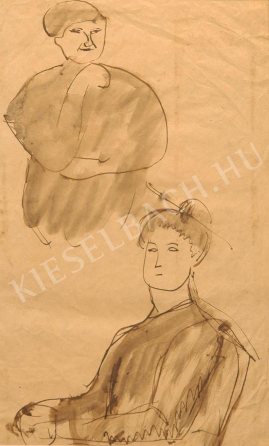  Kernstok, Károly - Two Japanese Women painting