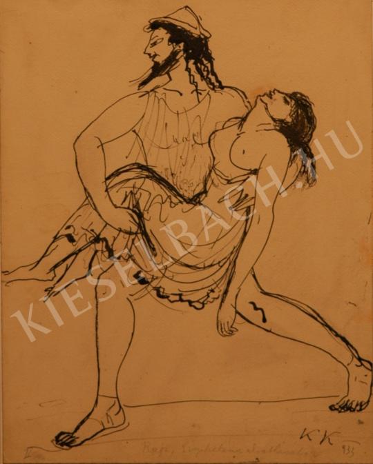  Kernstok, Károly - Study to the Rape of Beautiful Helene painting