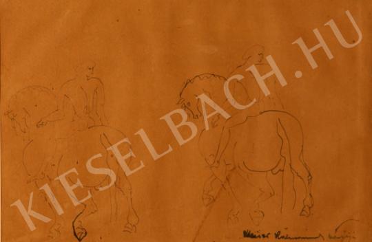  Kernstok, Károly - Two Riders painting