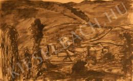 Orbán, Dezső - Landscape with Houses 