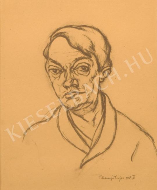 Tihanyi Lajos - Ady Endre arcképe festménye