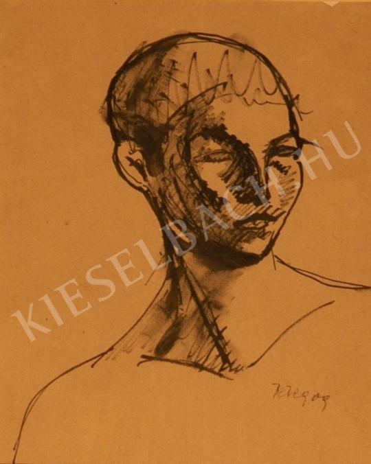  Kernstok Károly - Fiúfej, tanulmány a Komor-féle Ifjú fejéhez festménye