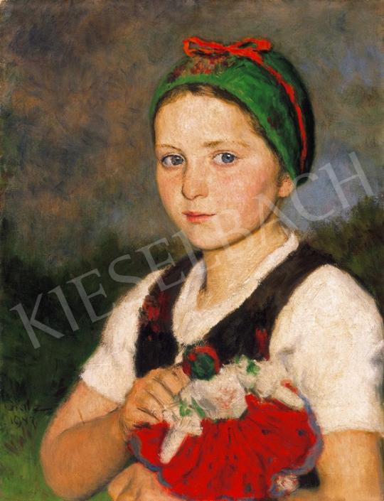  Glatz, Oszkár - Girl with a Doll | 20th Auction auction / 40 Lot