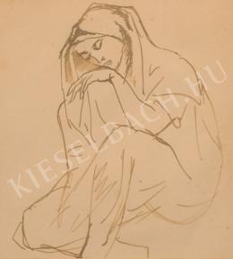  Kernstok, Károly - Sitting Woman 