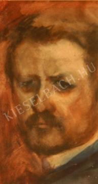  Kernstok, Károly - Self - Portrait painting