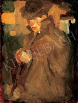 Egry, József - Self - Portrait in Hat 